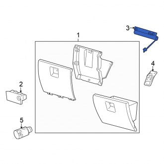 New 2005-2009 Fits Chrysler PT Cruiser Front Glove Box Support, Part # 5175799AA