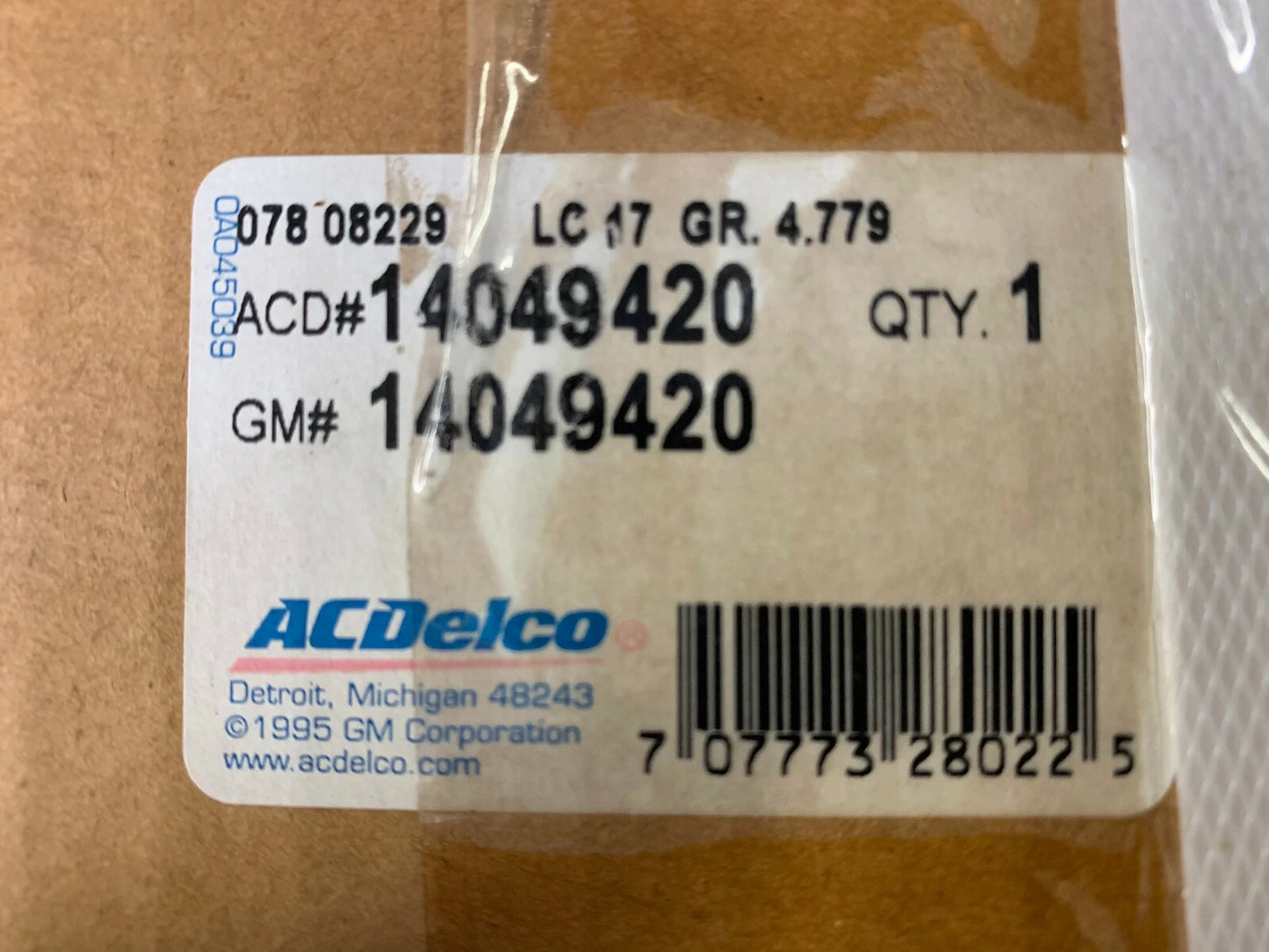 New OEM 1985-1999 GMC Chevrolet Motor Home 68 7/32" Emergency Brake Cable, Part # 14049420