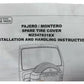 New OEM 2008-2023 Mitsubishi Pajero Montero Soft Spare Tire Cover,  Part # MZ547831EX