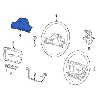 New 1991-1994 Fits Dodge B-Series Horn Actuator Pad Blue, Part # EC13LB7