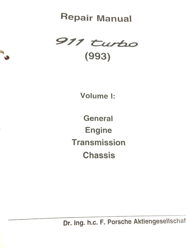 New 1986-1989 Porsche 944 Turbo Parts & Illustrations Manual, Part # WKD-000-012
