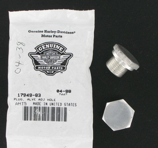 New OEM Genuine Harley-Davidson Plug Valve Adjusting Hole, 17949-83