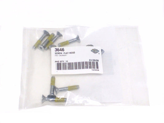 New OEM Genuine Harley-Davidson Screw 10-24 X 1" Hex Socket Flat Countersunk Head, 3646