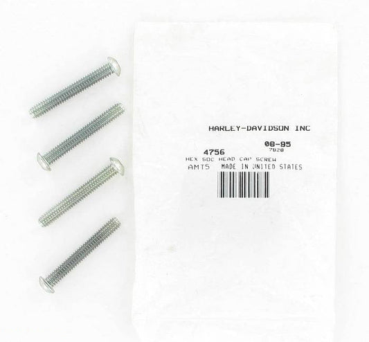 New OEM Genuine Harley-Davidson Screw 1 4"-20 X 1-13 16" Hex Socket Button Head, 4756