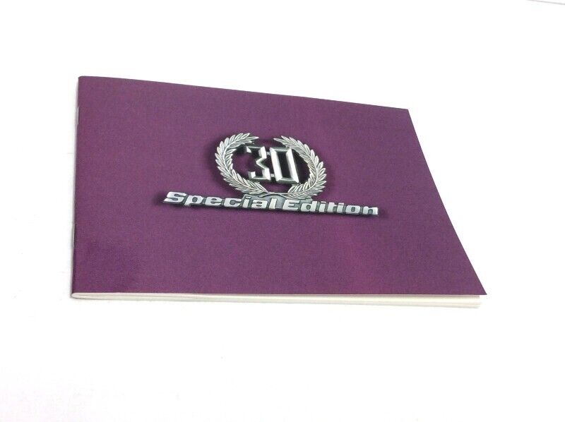 New OEM Lamborghini Diablo 30th Anniversary Special Edition Owner’s Handbook Manual – Mint Condition
