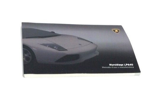 New 2006 Lamborghini Murcielago LP640 Italian Owners Manual Handbook