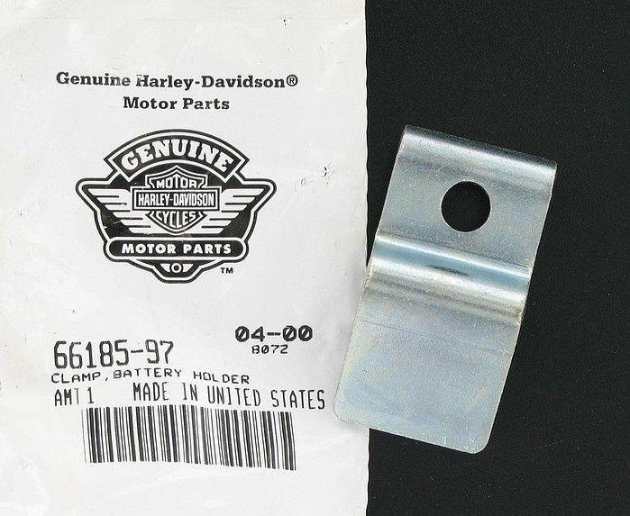 New OEM Genuine Harley-Davidson Clamp Battery Holder, 66185-97