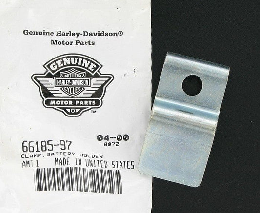 New OEM Genuine Harley-Davidson Clamp Battery Holder, 66185-97