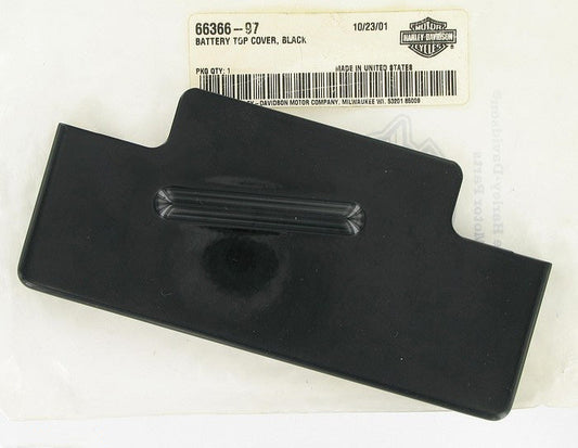 New OEM Genuine Harley-Davidson Battery Top Cover Black, 66366-97