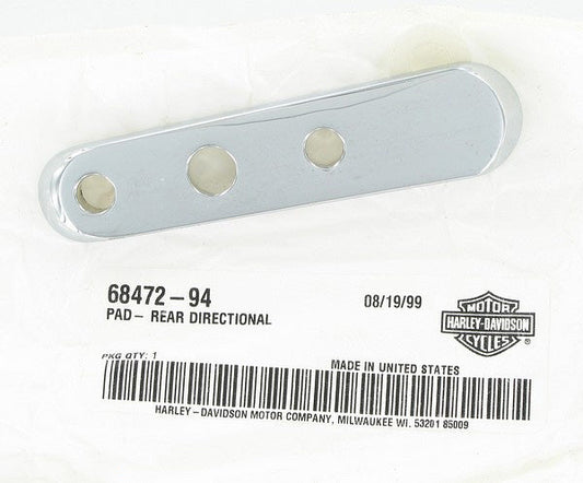 New OEM Genuine Harley-Davidson Pad Rear Directional Relocation (Kit 68471-97 A B C), 68472-94