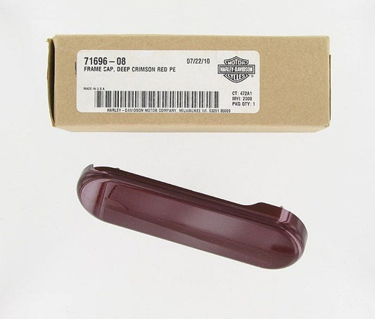 New OEM Genuine Harley-Davidson Frame Cap Deep Crimson Red, 71696-08