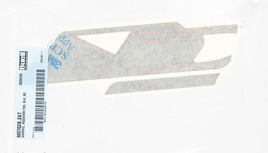 New OEM Genuine Harley-Davidson Graphic Radiator Pod Black, M0762B.2AT